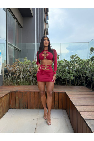 Vestido aranha Vermelho